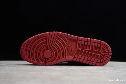 OG JORDAN 1 HIGH BLACK RED RETRO GYM AIR 1001